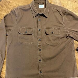 Brown Button-Up Shirt